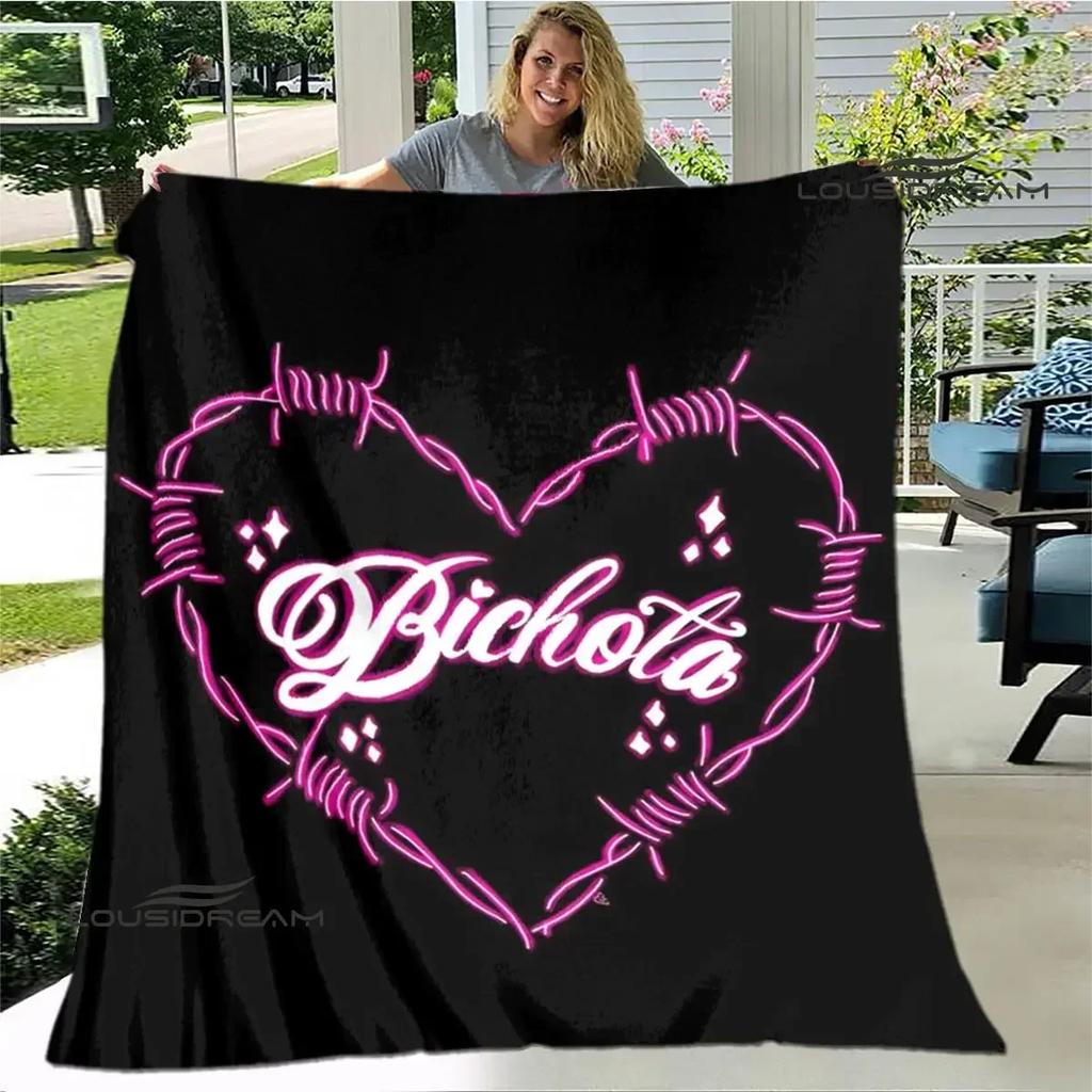 Karol G Retro Printed Blanket Flange Warm Blanket Bed Linings Picnic Blankets Home Travel Blanket Birthday Gift