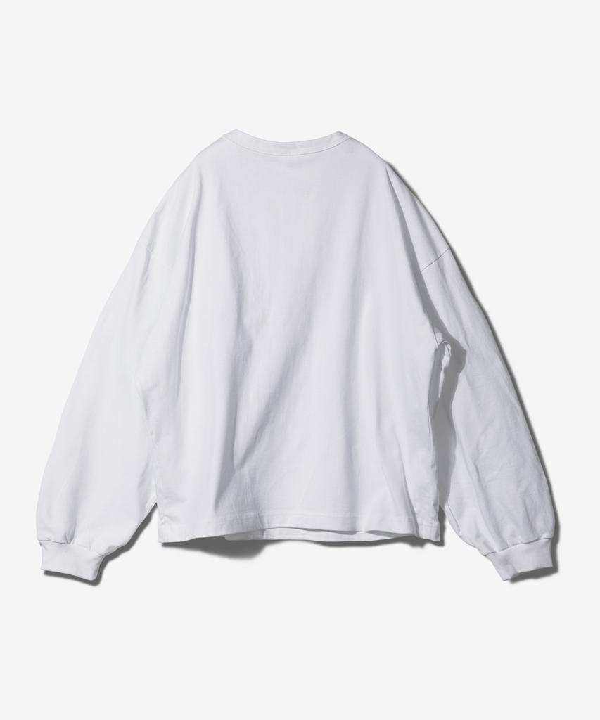 Paensyo Cross Binding Neck Long Sleeve - White