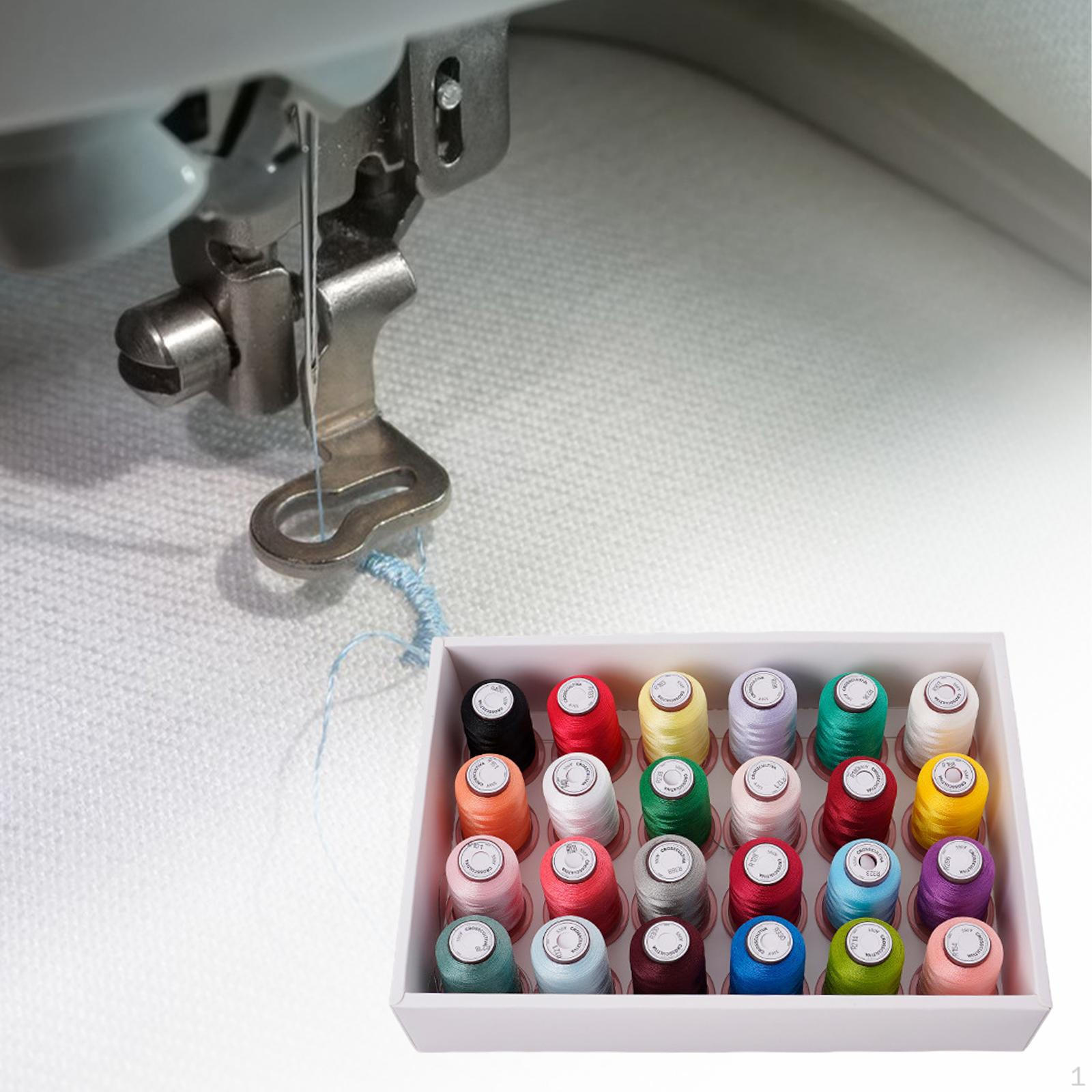 

24 нитки разных цветов для вышивания, 550 ярдов для швейной машины