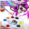12pcs Plastic Art Palette Tray – Perfect for Adults & Kids Painting, DIY Crafts, Kindergarten Activities, and Classroom Use