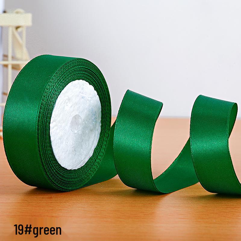 2.5cm Polyester Satin Ribbon for Gift Box and Hair Accessories