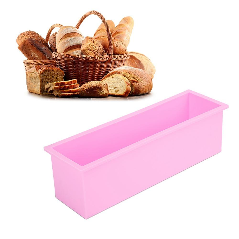 Long Cavity Silicone Loaf Mold Silicone Toast Baking Mold Mousse Bar Mold Home Baking розовый