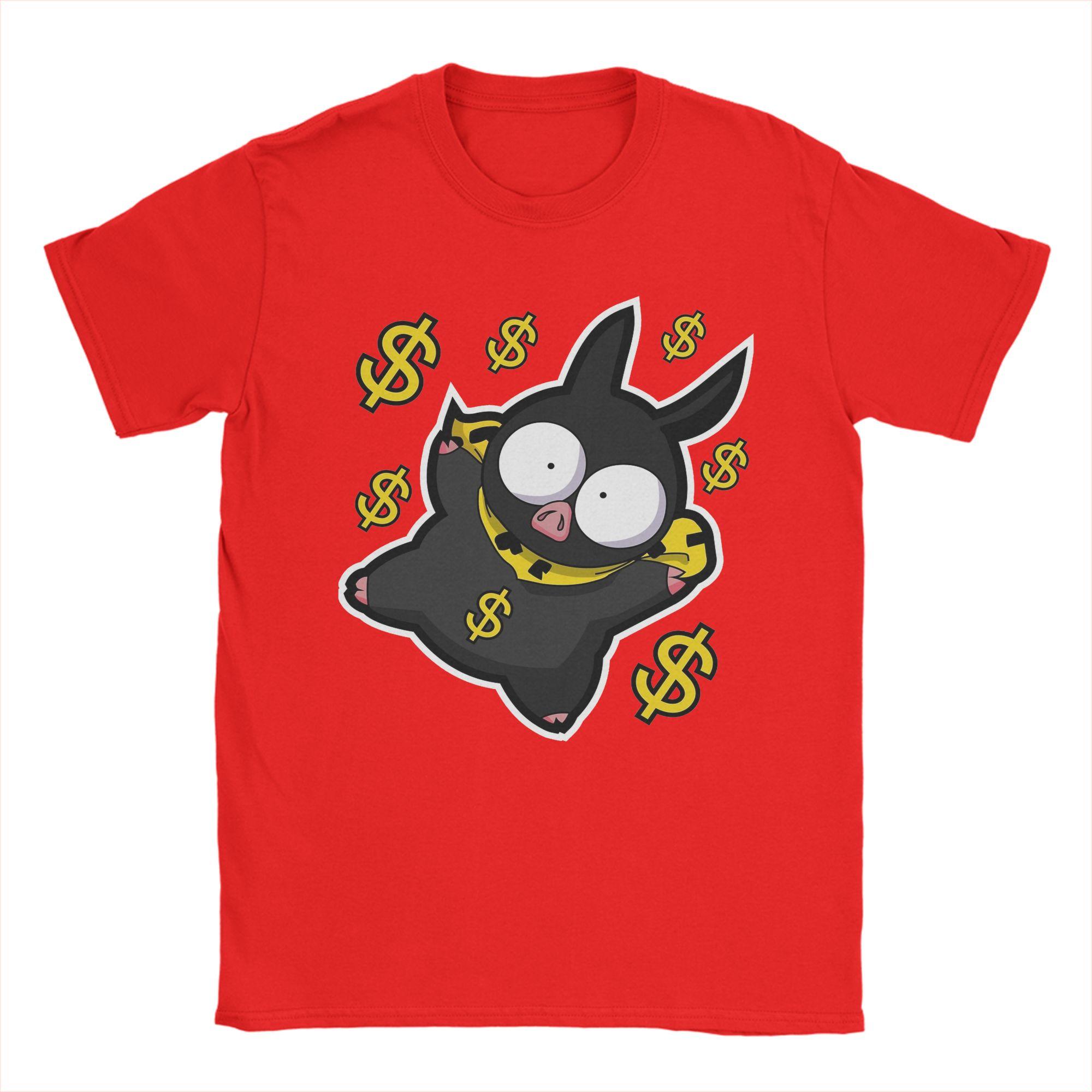 ZX Ranma Pchan Black Pig T Shirts Mens Cotton Awesome TShirts O Neck Japanese Anime Tees Short Sleeve Clothing Printing S