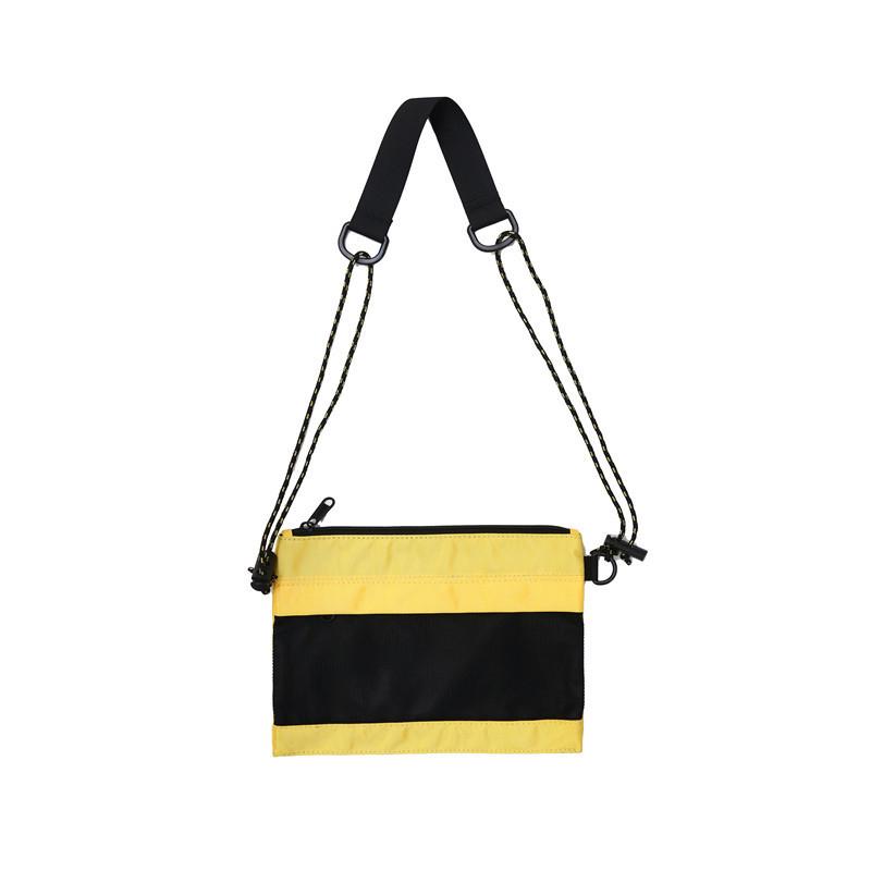 

новая мужская сумка мужская и женская сумка через плечо с косым креплением модная тенденция отдых на природе контрастная тканевая сумка жёлтый