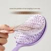 Wet And Dry Use Volumizing Hair Comb With Auto Cleaning Design For Gentle Detangling And Comfortable Ergonomic Grip