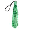 Electric LED Light Up Shinning Sequins Tie Luminous Glitter Paillette Necktie Pre-Tied Neck Wear Party Club Neckwear