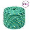 152727 vidaXL Boat Rope Green 14 Mm 25 M Polypropylene