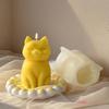 Professional Food Safe Silicone Mold Heat Resistant 95% Detail Accuracy DIY Cats Candle Mold For 3D Candle Creators
