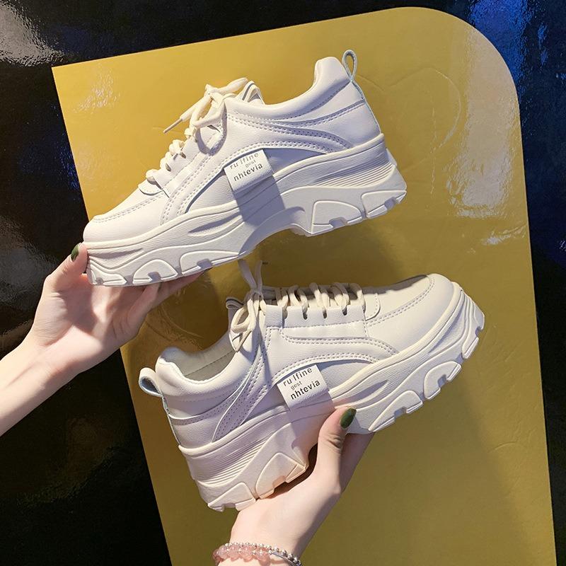 Fashion Casual Shoes Women's Chunky Sneakers White Shoes Autumn New Breathable All-match Vulcanize Shoe Zapatos De Mujer Female Footwear