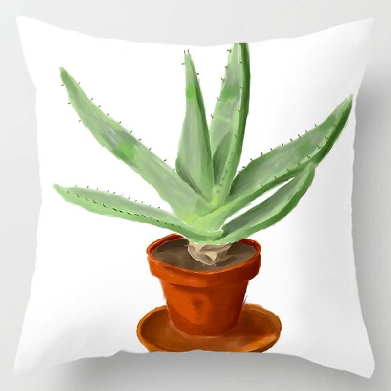 Flower Printing Series Pillow Gift Home Office Decoration Pillow Bedroom Sofa Car Cushion Cover