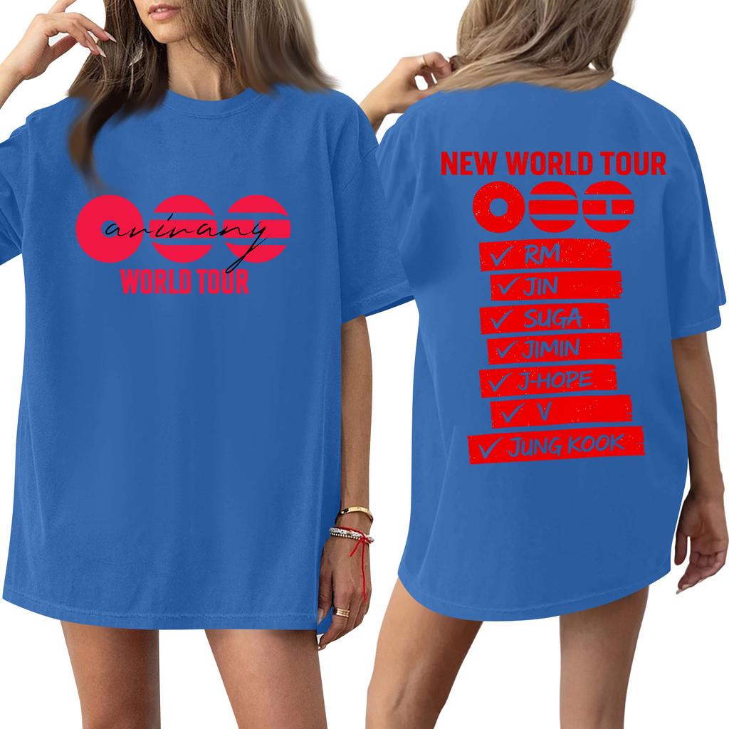 Women's Casual Letter Print Short-sleeved Top T-shirt