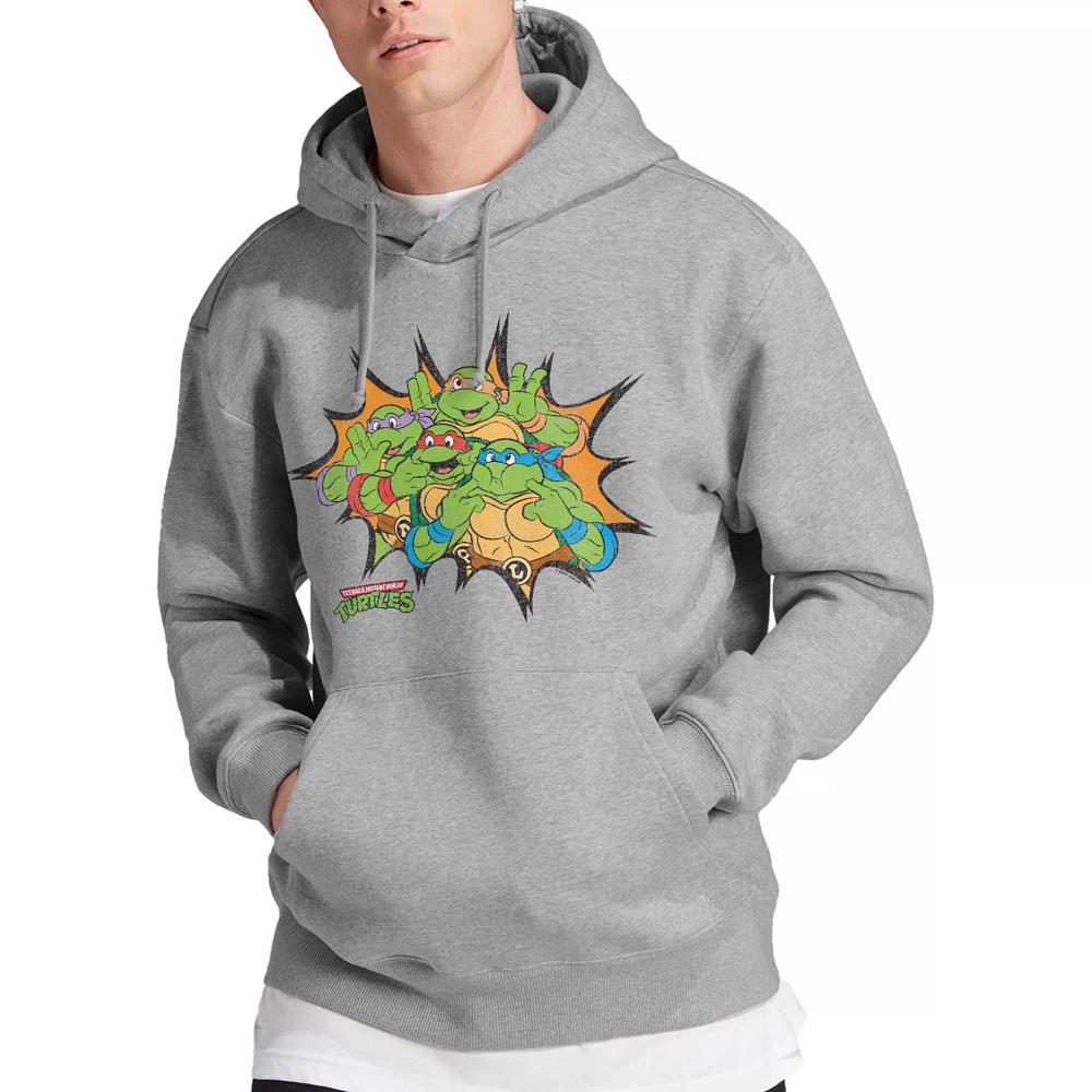 Teenage Mutant Ninja Turtles Mens Funny Face Turtles Hoodie