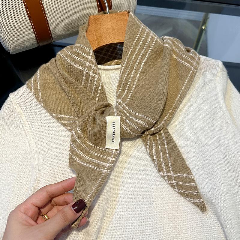 Autumn and Winter High-end Feeling Shawl Women's Warm Headscarf