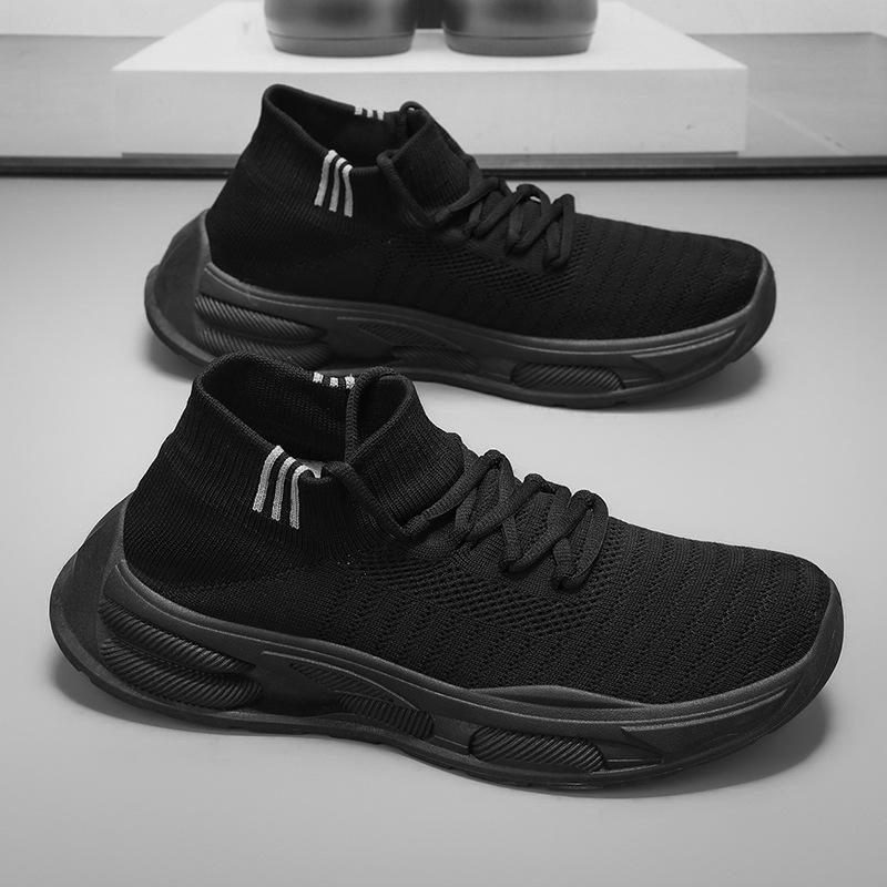 2025 summer new fly-woven mesh shoes men's thin breathable sports and leisure shoes pedal light and comfortable