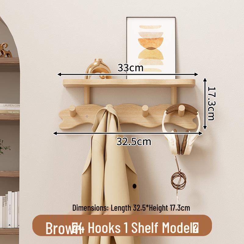 Ścienny wieszak na płaszcze, kapelusze i ubrania z haczykami bez wiercenia do sypialni, przedpokoju lub korytarza