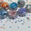 Gradient Butterfly Sequin Nail Art Decorations - Colorful Starry Sky DIY Materials