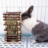 Rabbit Wooden Grass Shelf Bite Resistant Hanging Hay Feeder Small Animals Feeding Hay Manager For Guinea Pig