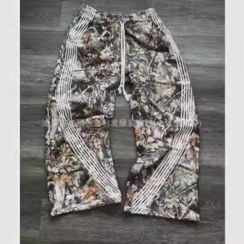 Streetwear Damen Y2K Hose Gothic Hip Hop Retro Camo Grafik Baggy Casual Hose Damen Herren Jogginghose mit Gummibund