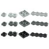 50PCS Special Plates 1x1 1x2 2x2 1x4 W. Knobs Both Sides DIY Technical Bricks MOC Building Blocks Parts Creative Toys for Kids
