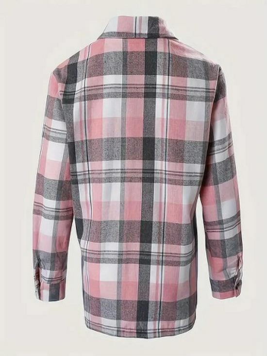 2025 Women's Cross-Border Plaid Shirt Jacket – Casual, Versatile Mid-Length Design