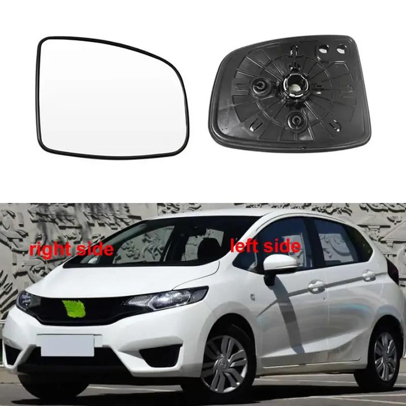 For Honda Fit 2014 -  Car Accessories Outer Rearview Side Mirror Lens Door Wing Rear View Mirrors Glass without Heating