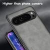 Luxury Leather PU Plain Color NonSlip Phone Cover For Google Pixel 10 9 8 7 6 A Pro XL Matte Soft Shell Antifall Protective Case