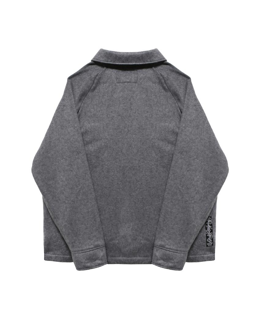 GOSTREET Oversized Fleece Shirt Gray
