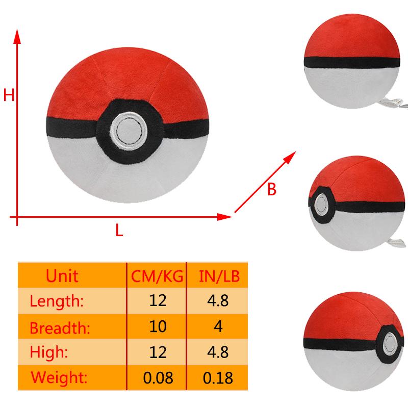 Push Toys Poke Ball Master Great Ultra Ball Shiny Mew Psyduck Furret Peluche Stuffed Dolls Halloween Gifts