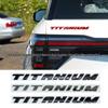 TITANIUM: Premium metal trunk sticker for Ford Mondeo and Escape models.
