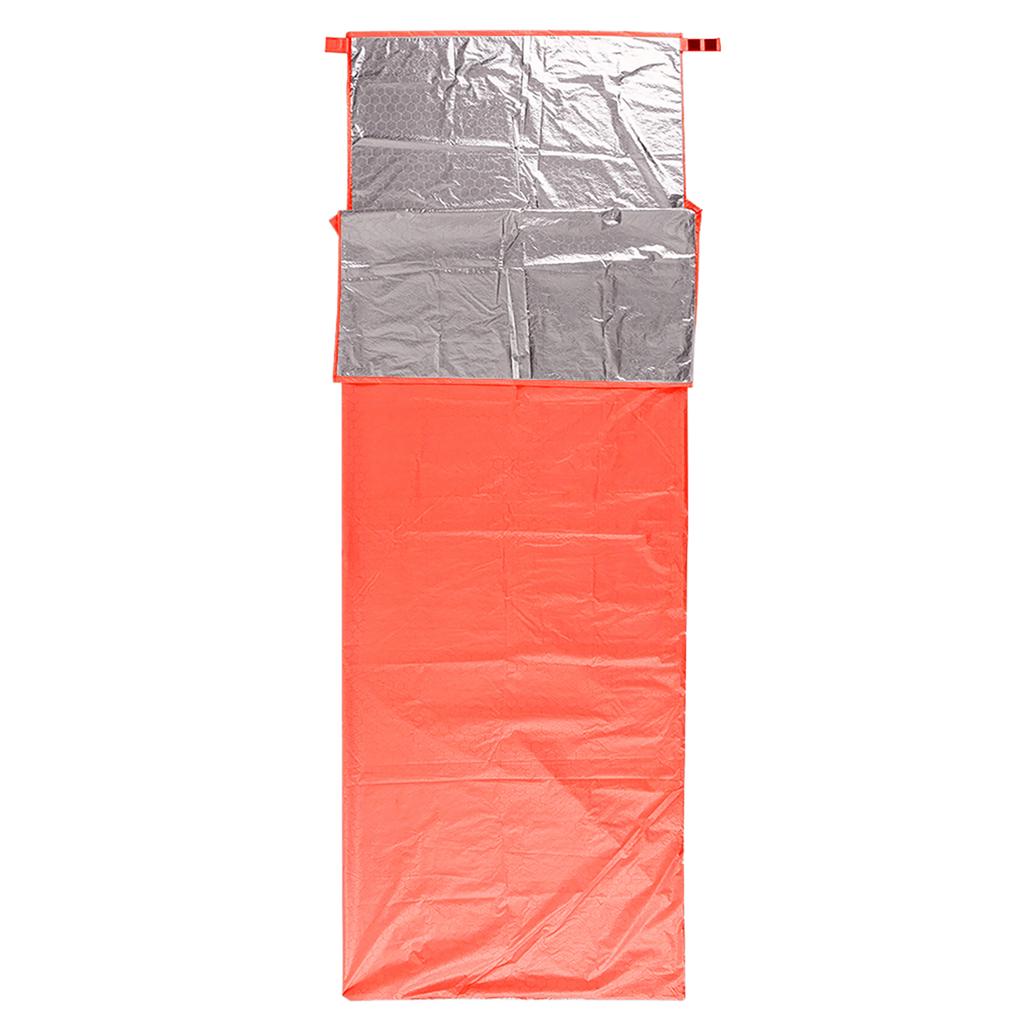 Portable Warming Single Sleeping Bag Reflective Lock Temperature Outdoor Camping Travel Hiking Sleeping Bag 200 * 72cm