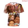 Mode Kooi Gezicht T-shirt Grappig 3D Nicolas Kim Coppola Grafische T-shirts voor Mannen Tops T-shirts Unisex Vrouwen Casual Korte Mouw