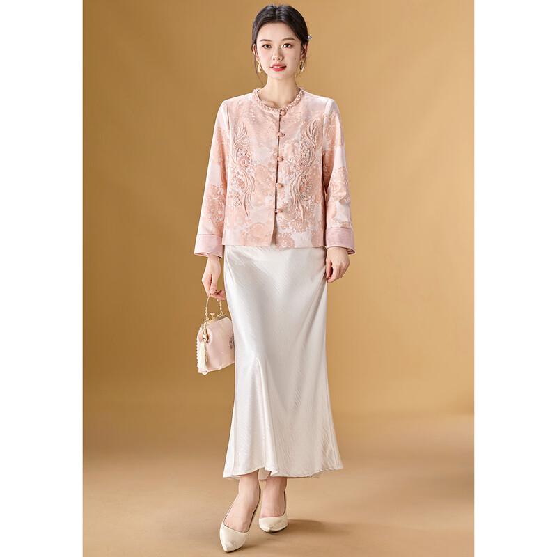 Meilannie Neue Chinesische Stil Perlen Jacquard Jacke