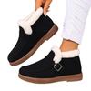 Women's snow boots, warm and cold-proof in winter, flat-bottomed lazy shoes, one pedal, casual women's cotton shoes, versatile women's shoes