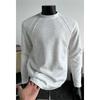 Men's Autumn Retro Heavyweight Patchwork Long-Sleeve Hoodie