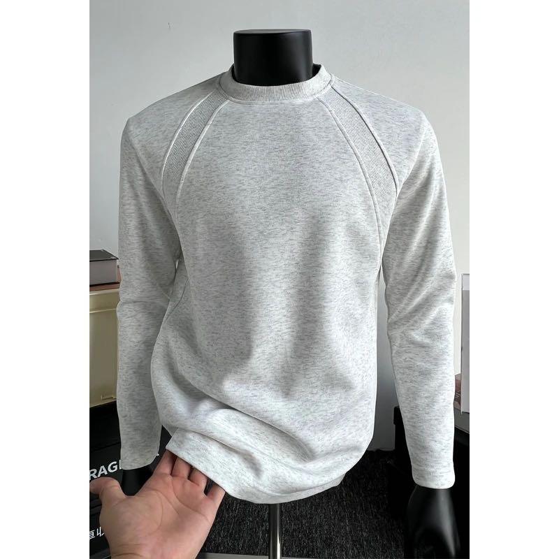 Men's Autumn Retro Heavyweight Patchwork Long-Sleeve Hoodie