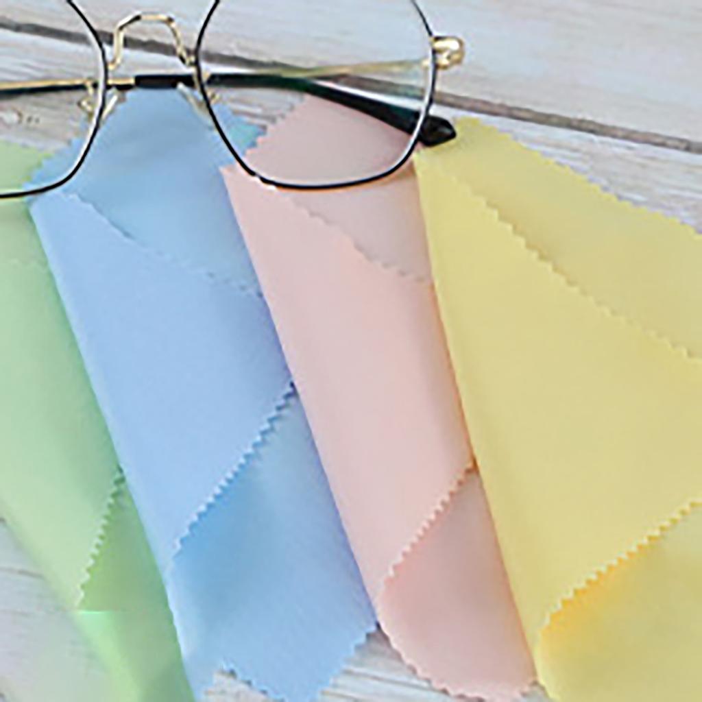 100 ks 6x8cm Hadřík na čištění brýlí Oboustranný samet Zlatý Stříbrný Hadřík na čištění šperků Ovoce