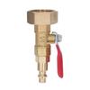 Brass Winterize Blowout Adapter 14in Male Quick Connector 34in Male GHT Thread Garden Irrigation