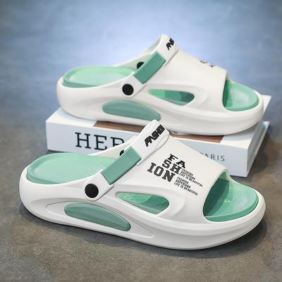 Fashion Soft and Comfortable Thick Bottom Sandals Beach Shoes Wear Resistant Indoor and Outdoor Bathroom Unisex Mens Slippers Fashion