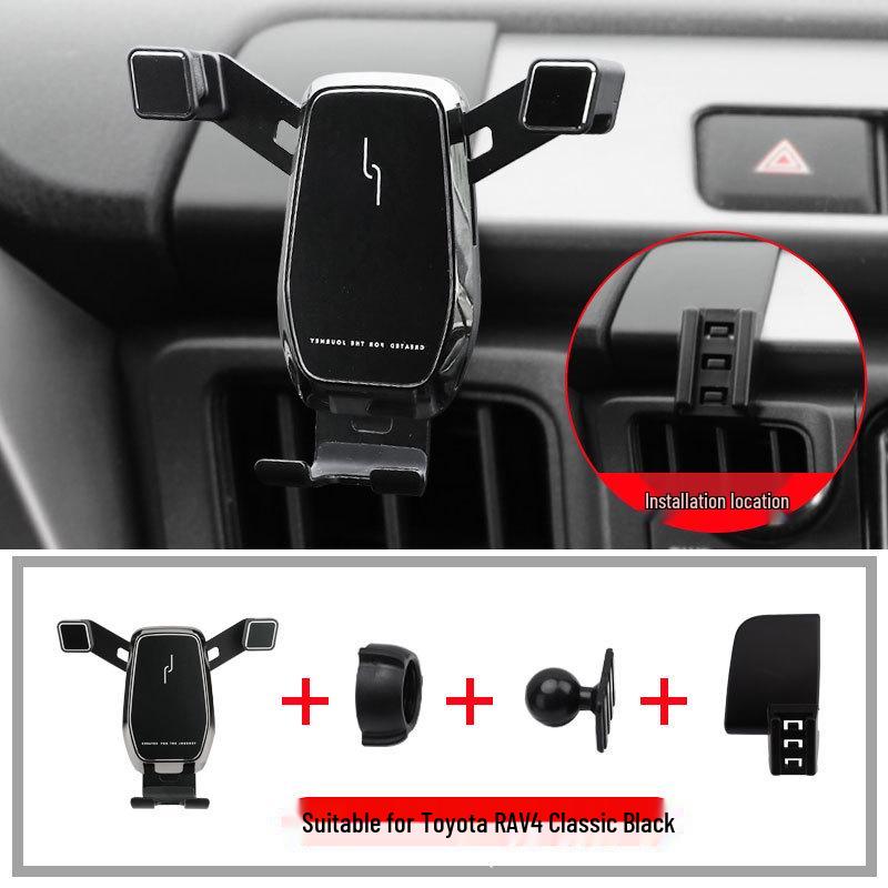 Wireless Charging Phone Holder for Toyota RAV4, Prado, and Land Cruiser