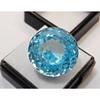 Fabulous Cambodia Zircon Sky Blue Color 58+ Ct Round Cut Certified Gemstone