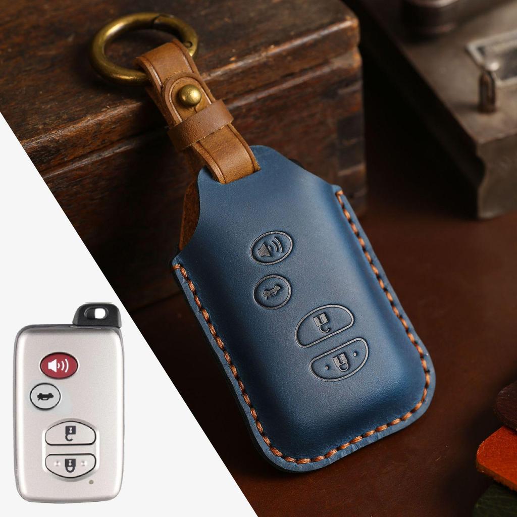 Genuine Leather Key Cover for Old Model Toyota Highlander and Land Cruiser