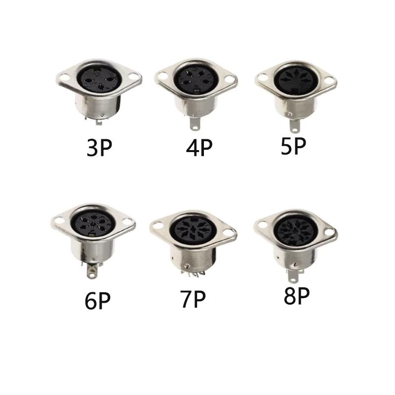 10PCS DIN S Terminal 3/4/5/6/7/8P Pin/Core Midi Male Connector Female Connector Plug Computer Large Keyboard Mouse Socket