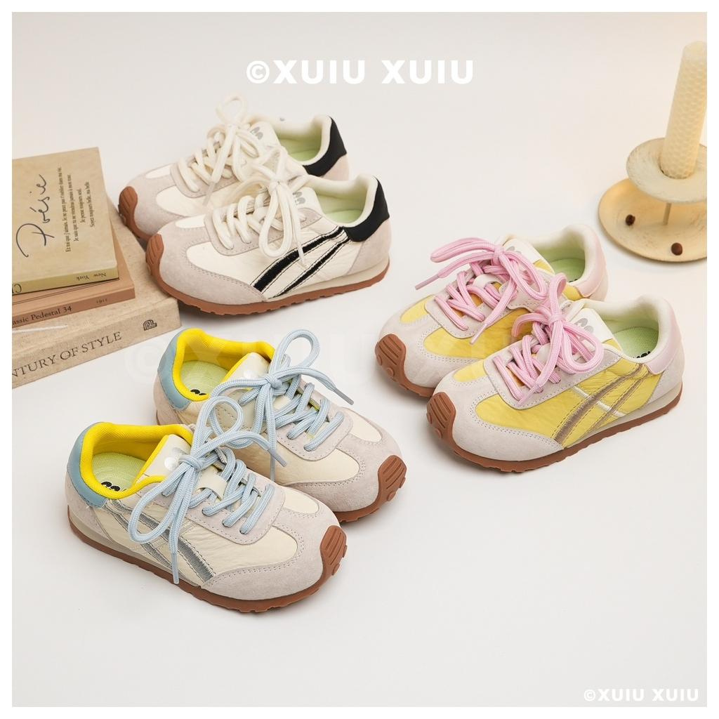 XSHX "Ghost's Dopamine" Oil Painting Pleated Children's Functional Forrest Gump Shoes Spring and Autumn Boys and Girls [Wenzhou Shoes]
