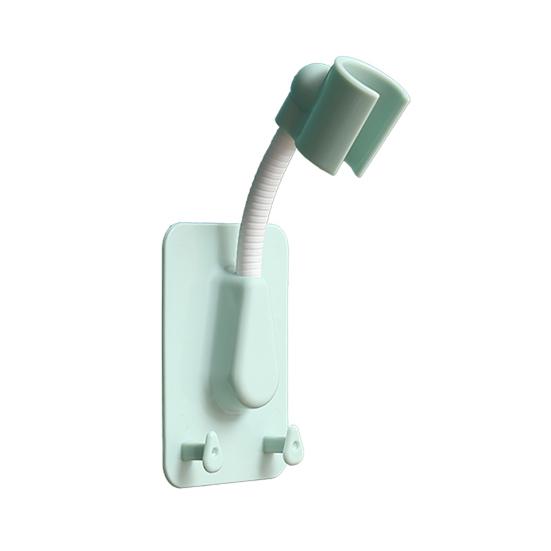 360 Degrees Rotatable Double Hook Punch-free Wall-Mount Shower Spray Head Holder