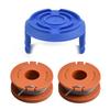 String Trimmer Parts With Spool Cap Trimmer Spool 2.5 Meters Line 2pcs/set For McGregor MET2523 Orange Outdoor Power Equipment