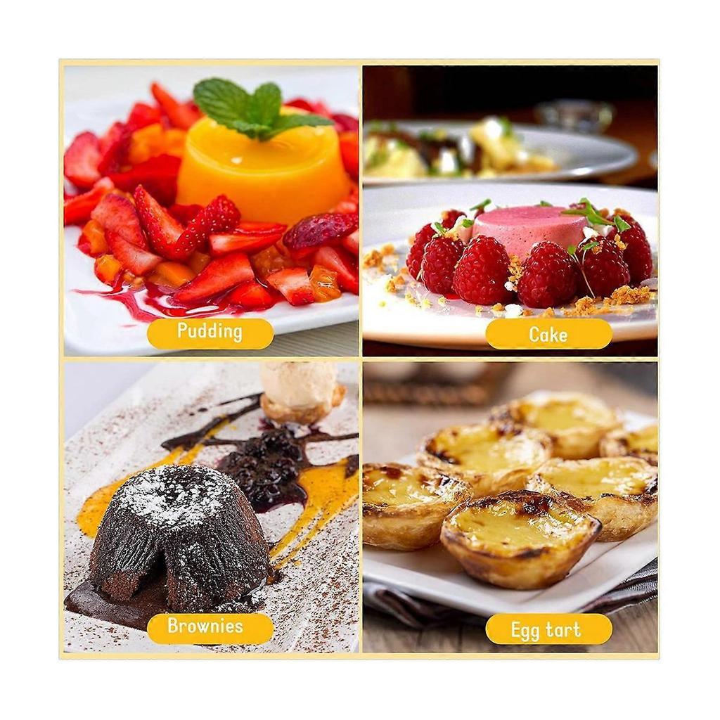 20 Pièces Moules Individuels Moules à Pudding Tasses Mini Plats à Fondre au Chocolat Tasse Antiadhésive Moule à Cupcake Gâteau Biscuit Pudding moins