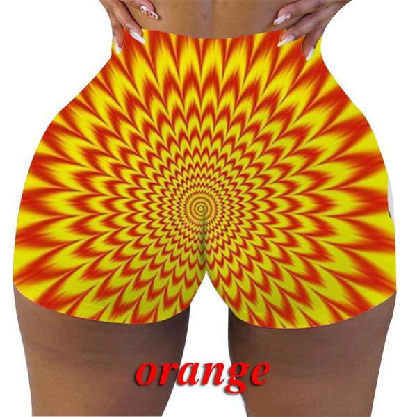 Moda Femenina Casual Skinny Gráfico Ilusión Óptica Pantalones Cortos  Impresos Gimnasio Ropa Deportiva Atlética Elástica Cintura Fitness Yoga  Pantalones Cortos Plus Size comprar a buen precio — entrega gratuita,  reseñas reales con