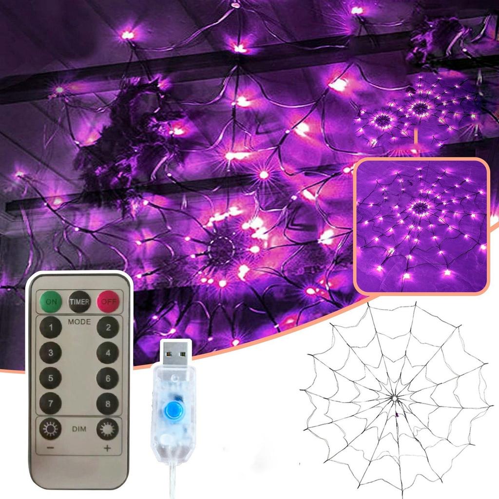 USB Remote Control 70 LED Net Lights Halloween Decoration Lights Horror Atmosphere Lights