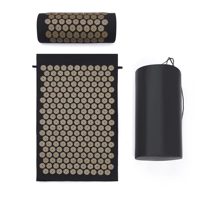 3Pcs/Set Massage Cushion Pilates Foot Massager Pillow Yoga Fitness Acupuncture Acupressure Mat Needles With Spikes