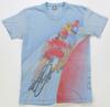 Rare Vintage GROOVE Velo Cycling All Over Print Single Stitch T Shirt 90s Blue M